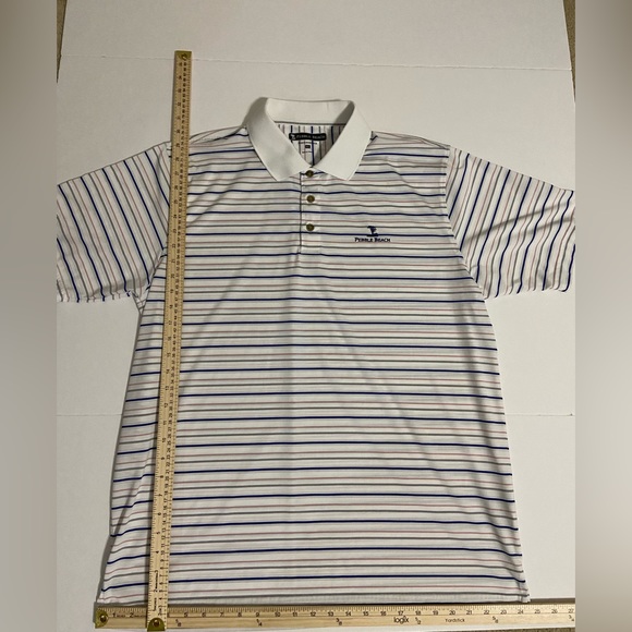 Pebble Beach Shirts Mens Pebble Beach Performance Golf Polo Shirt